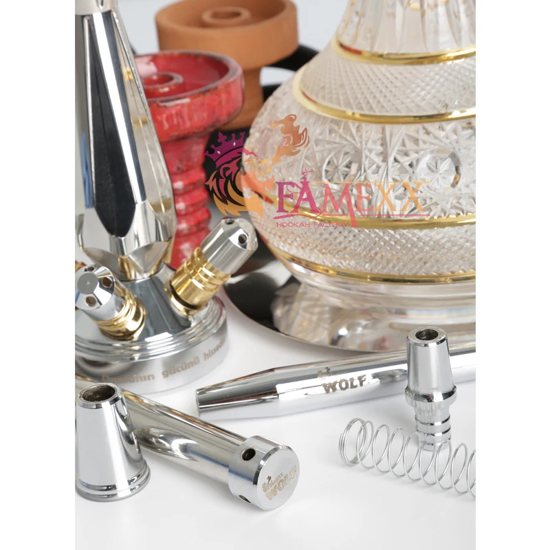 Оптовая продажа индивидуальный набор кальяна из нержавеющей стали алюминиевый Специальный Логотип фирменный дизайн настраиваемый