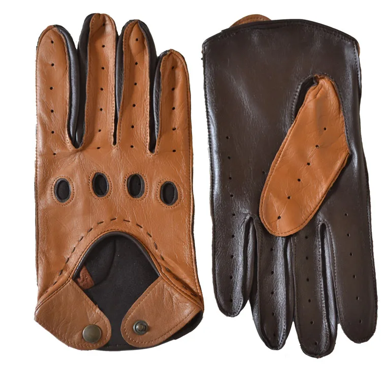 Men Womens gloves leather sheepskin Deerskin Leather Lightweight summer car driving gloves