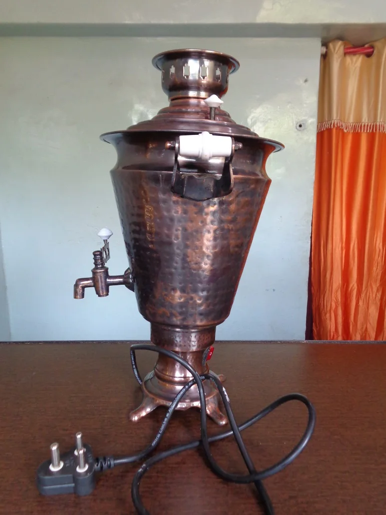 antique piece of brass samovar tea or coffee maker tea kettle with tea pot high quality