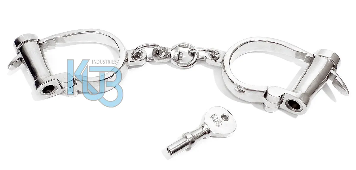 Наручники KUB, недорогие универсальные наручники для полицейской промышленности, латунь/сталь, индивидуальная упаковка, PK, полицейская нагрузка, регулируемая, 300, 20 г