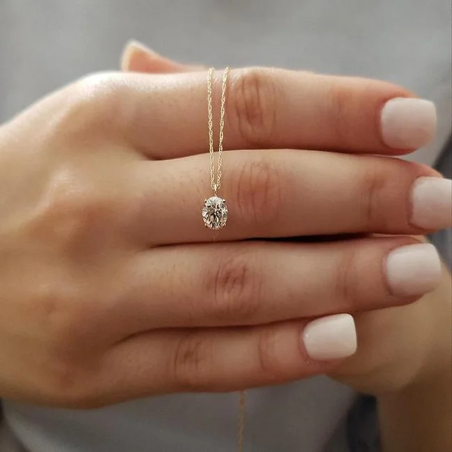 6 70 мм алмаз жемчужное ожерелье 14K золото бриллиант Косынка изысканные Муассанит