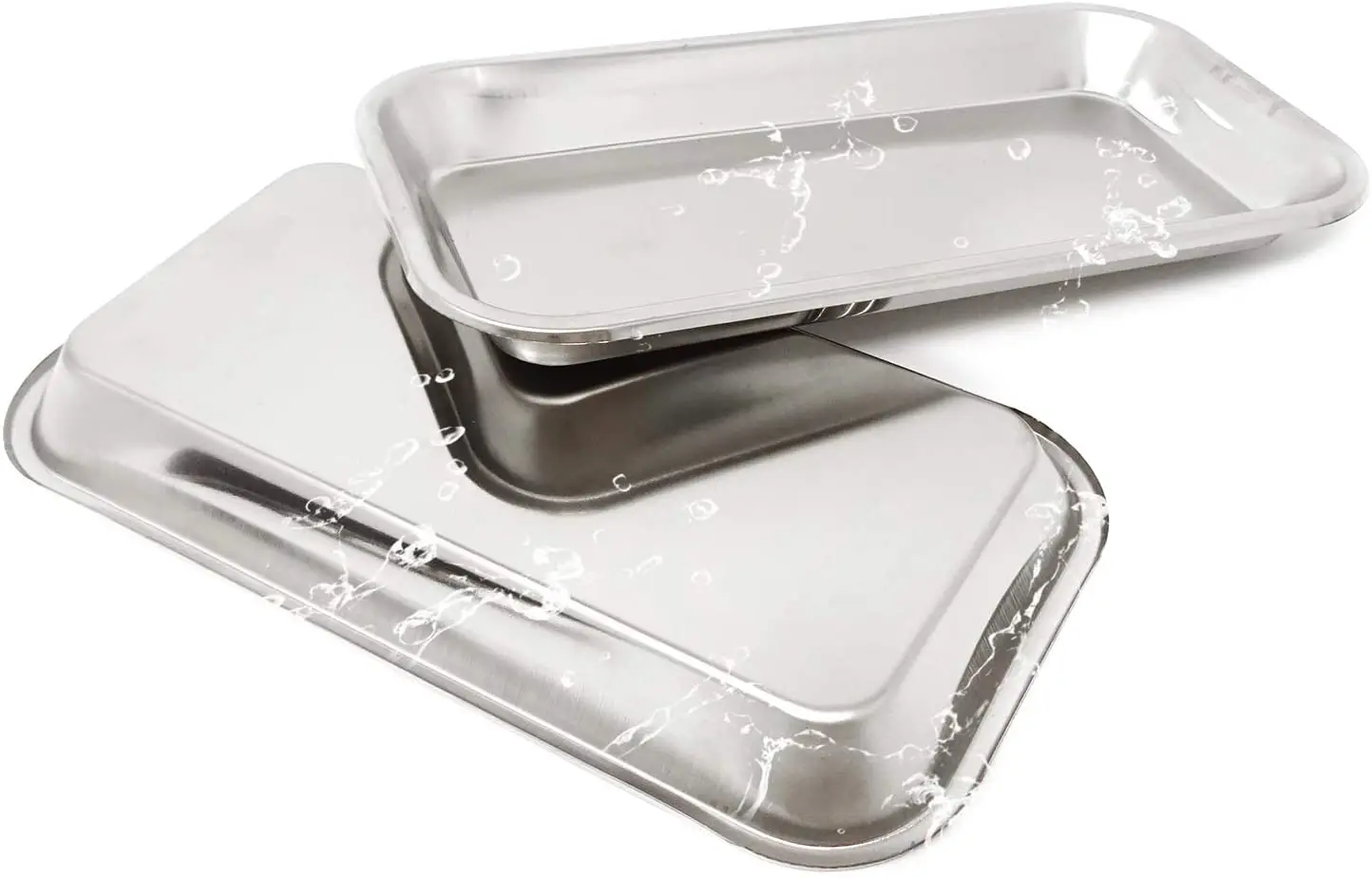 Медицинские лотки из нержавеющей стали стоматологические хирургические (2 шт. в упаковке)