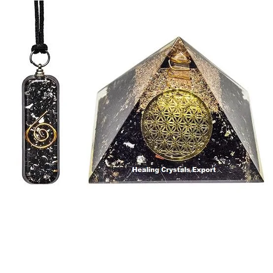 Оптовая цена, пирамида оргонита из черного турмалина с подвеской от Orgone Energy: Оптовая пирамида.