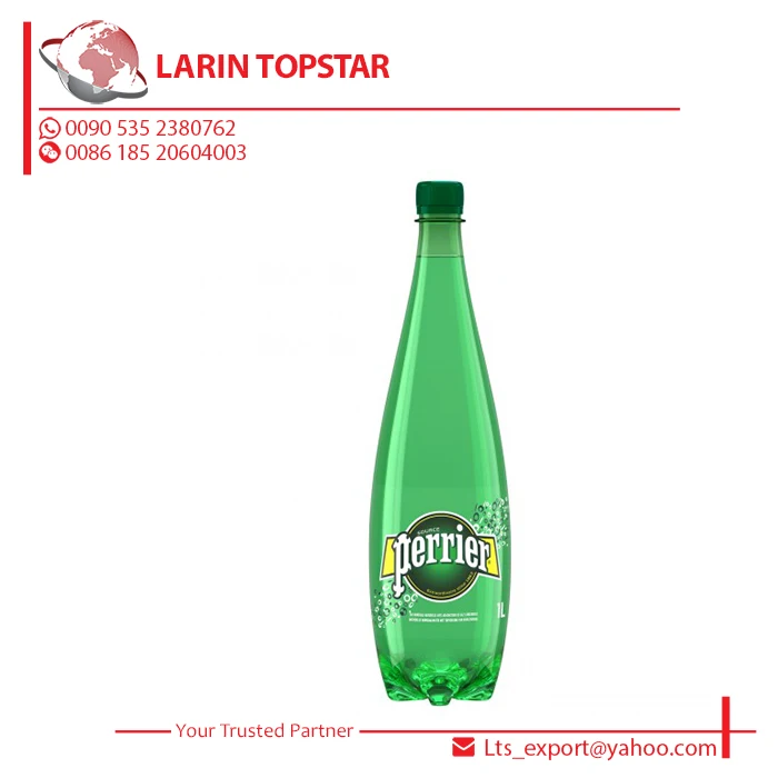 PERRIER CARBONATED NATURAL SPRING WATER 1 L PET BOTTLE