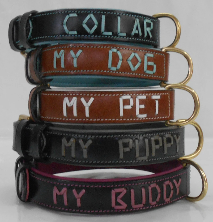  Ошейник для собак ручной работы дизайнерский ошейник из натуральной кожи класса люкс мягкая подкладка ручная работа лучшее качество