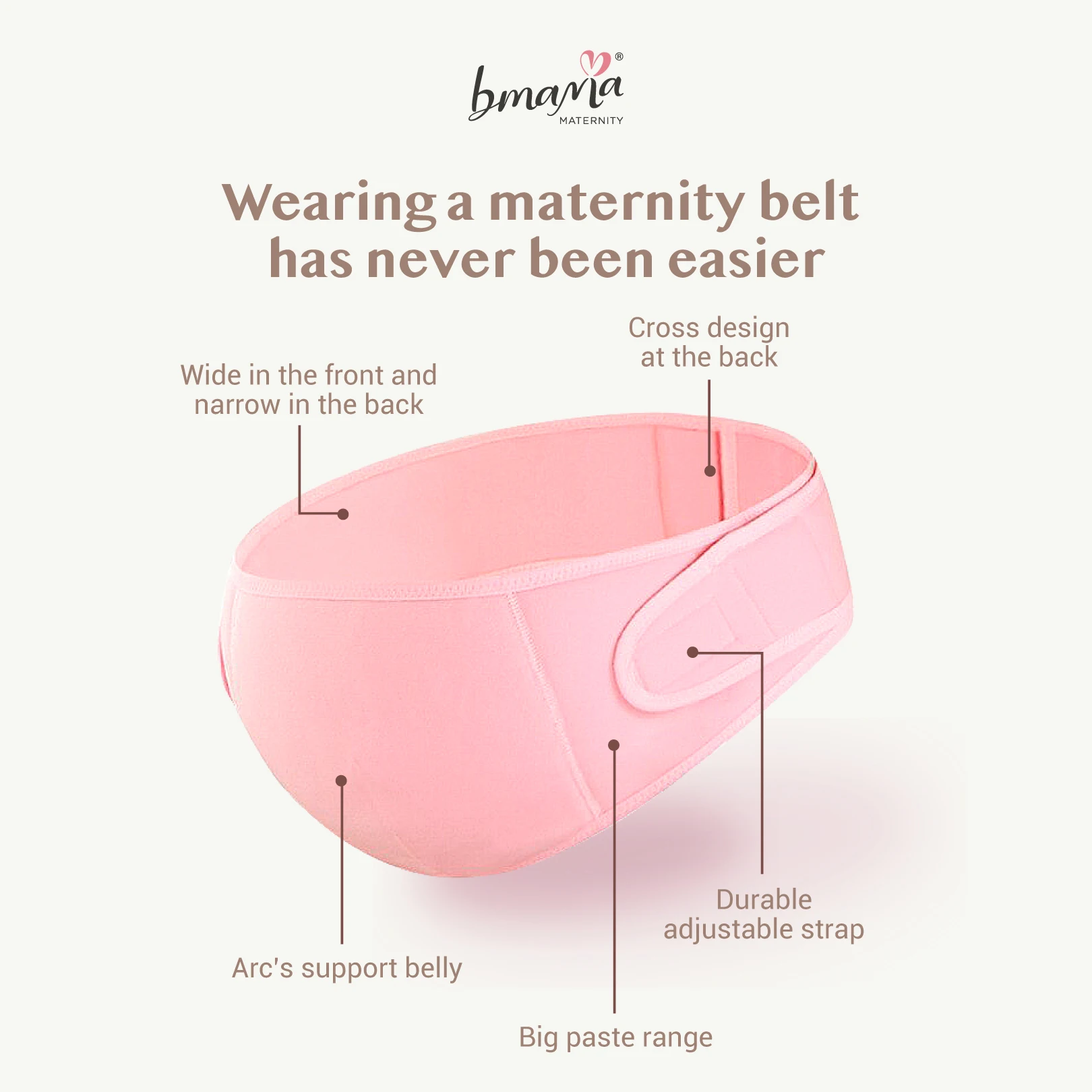 Low Price Guaranteed Quality Maternity Pregnancy 3D Support Belt Comes with Adjustable Magic Tape To Adjust Growing Belly