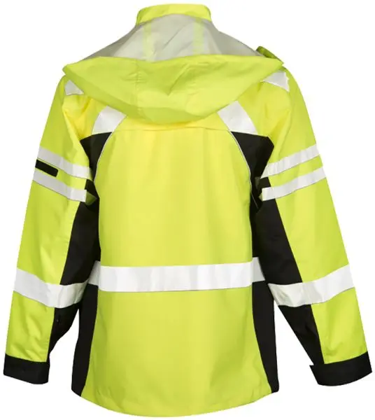 Best Quality High Visibility Reflective  Lime & Black Limited Edition Black Series 2 in 1 Jacket