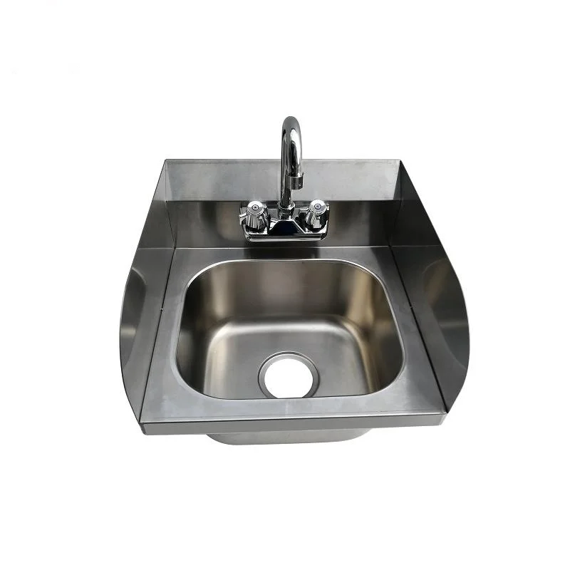 
Commercial Kitchen Stainless Steel AISI 201 Knee Operated Round Sink Wash Basin Stainless Steel Inox 