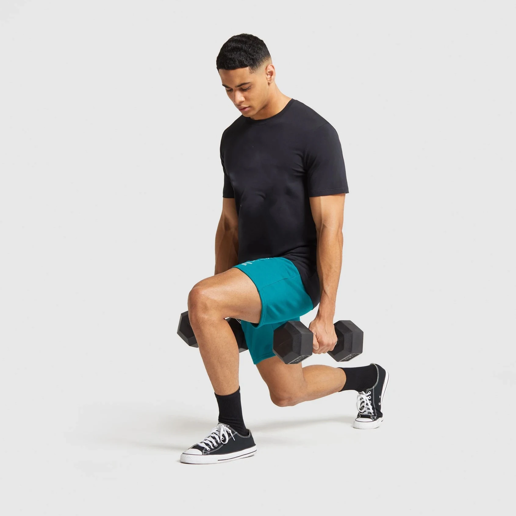 Шорты-карго мужские на молнии из хлопка махровые