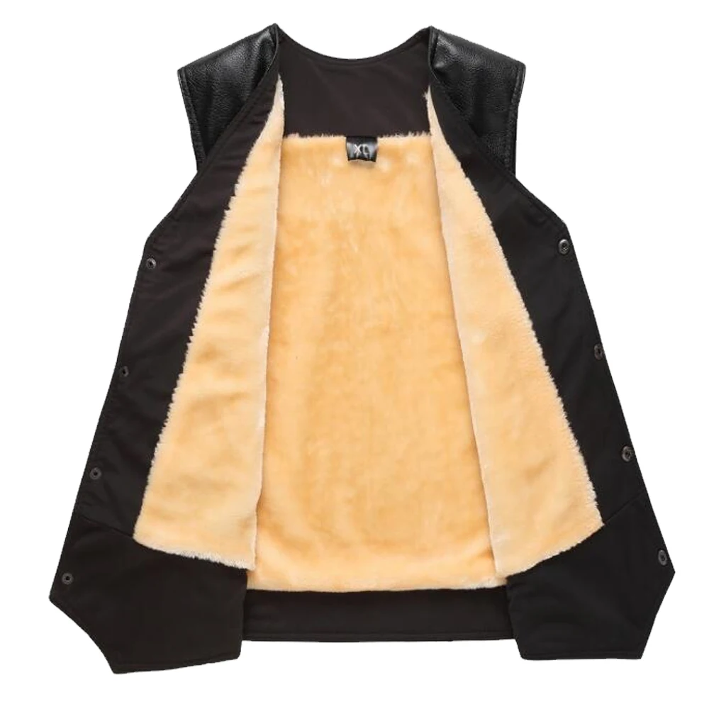 2020 west Лидирующий бренд мужские кожаные жилеты больших размеров из натуральной овечьей кожи жилет мягкие черные мотоциклетная куртка одежда