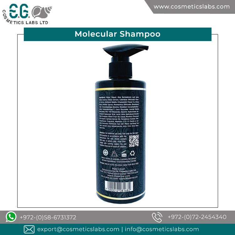 Bulk Exporter Top Most Selling Molecular Shampoo at Best Market Price