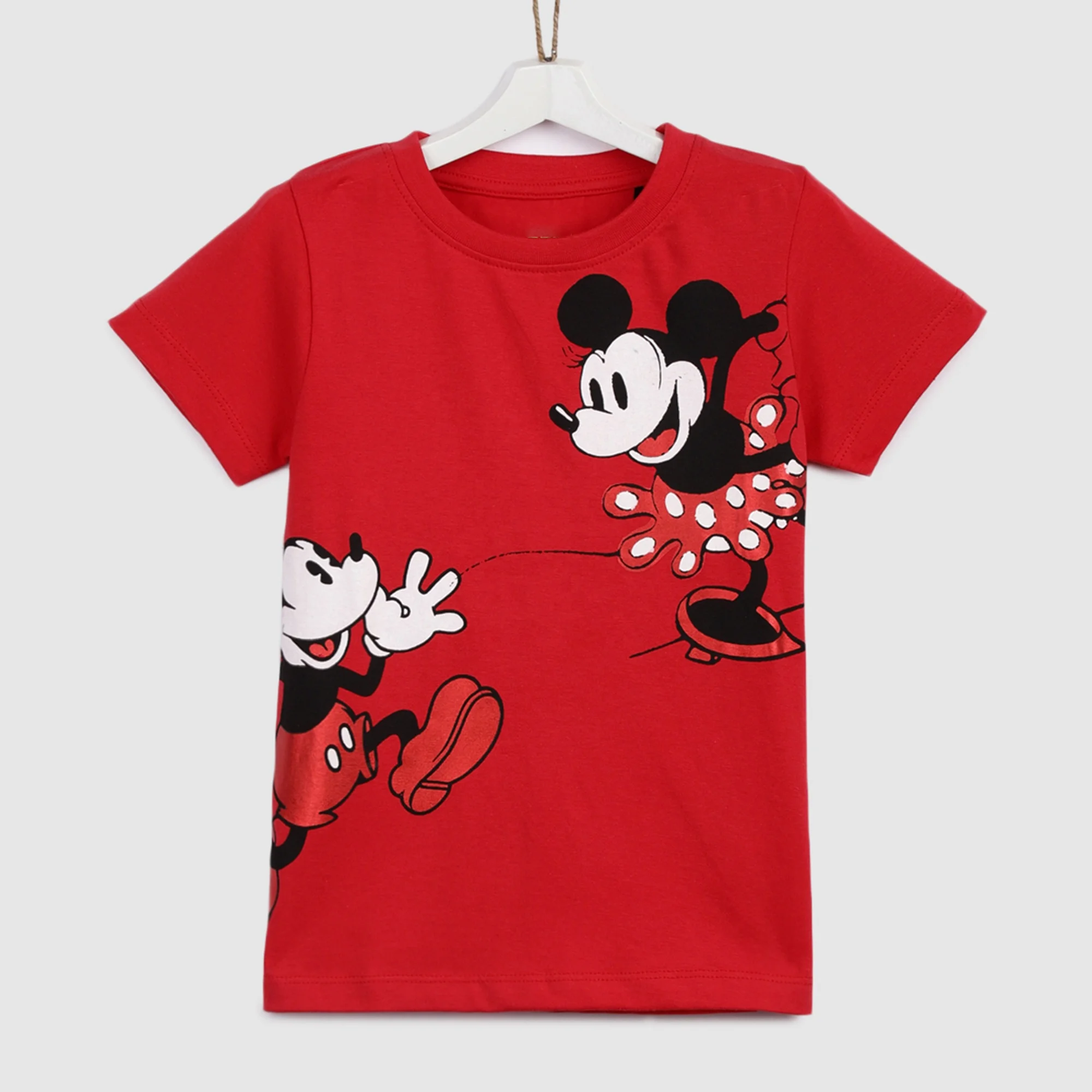 Eco friendly and skin friendly 100 organic cotton kids tee with customized carton print and brand label t shirt for children kid