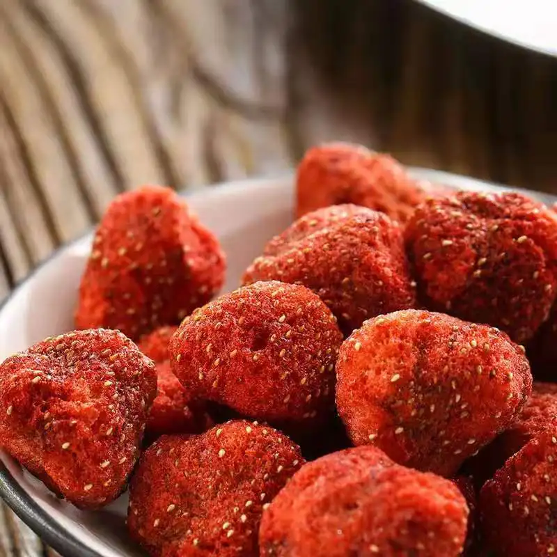 Free Samples Sliced Organic Freeze Dried Strawberry Freeze Dried Fruit Strawberry