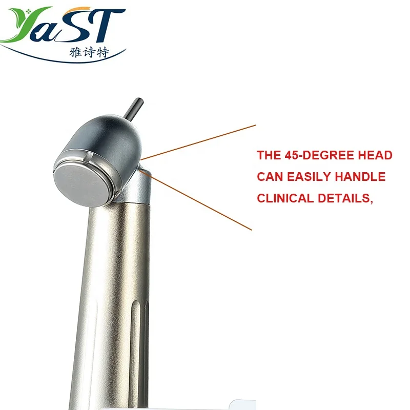 45 Degree Dental  High Speed Handpiece Air Turbine One Water Spray 2/4 Hole