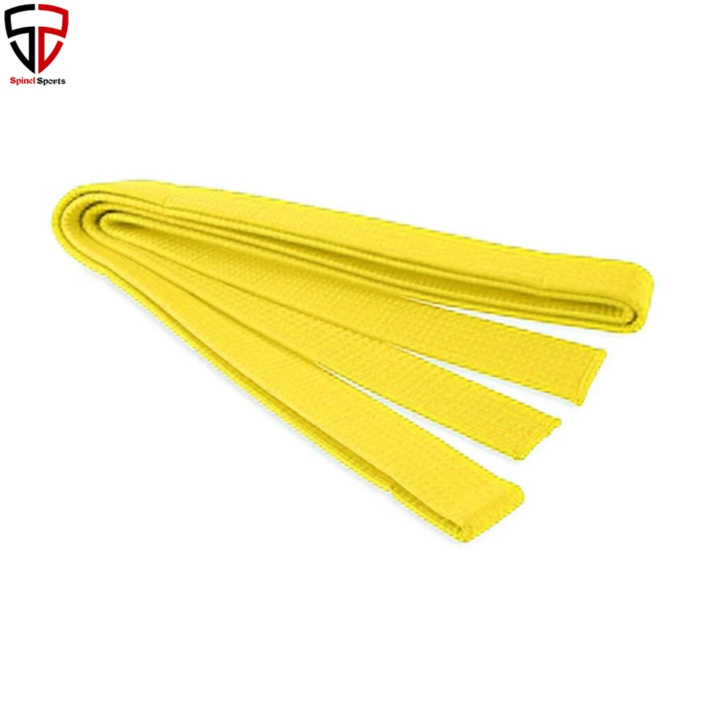 
Professional BJJ Belt Karate Judo Double Wrap Waistband Martial Arts Stripe Sports Belt for Adults Kids Red Green Yellow 