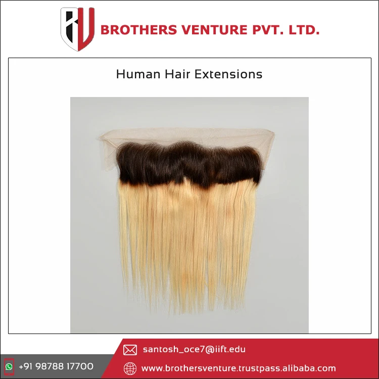 Wide Range of Good Quality 100% Raw Unprocessed Virgin Tangle Free Human Hair Extension- Closure at Best Price