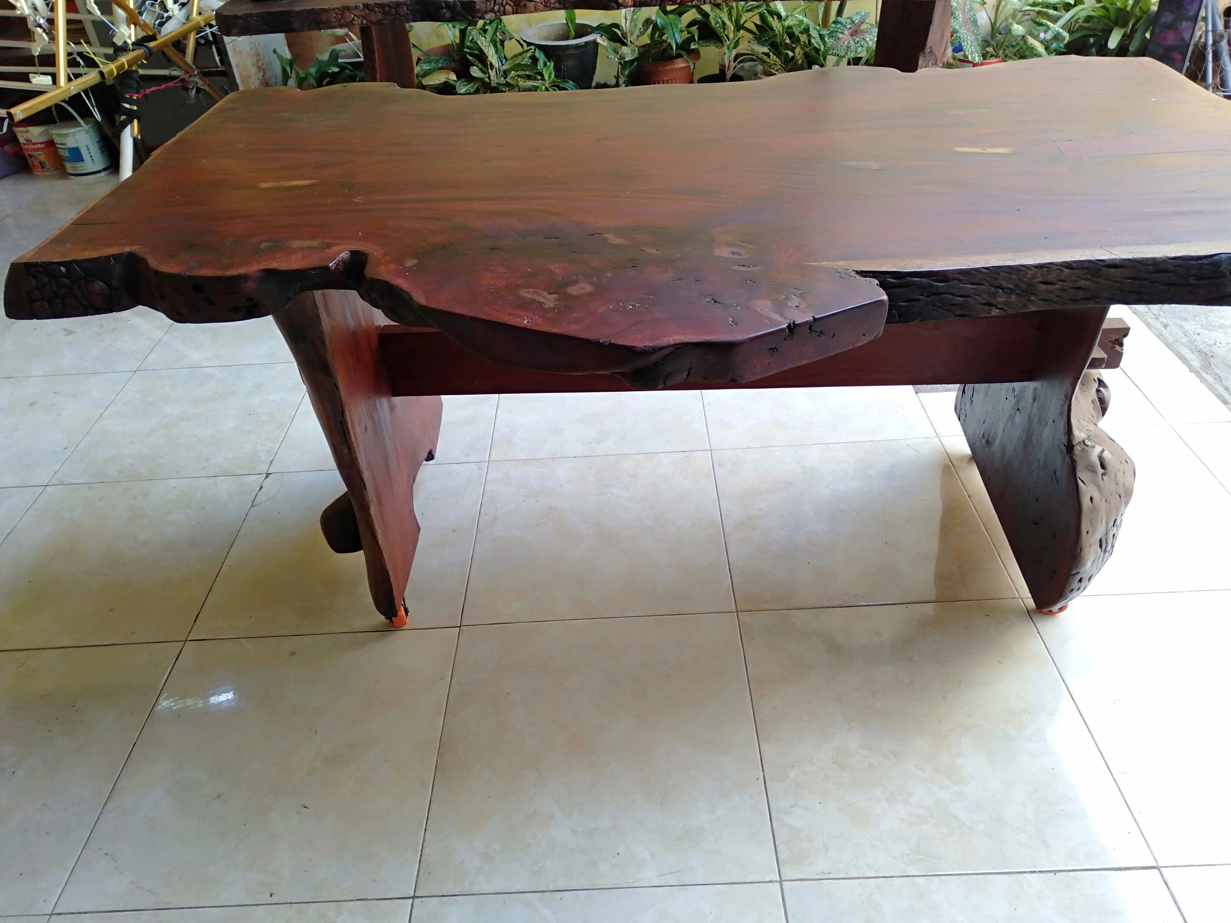 Superb Design Made Durable Mahogany Wood Large Dining Table