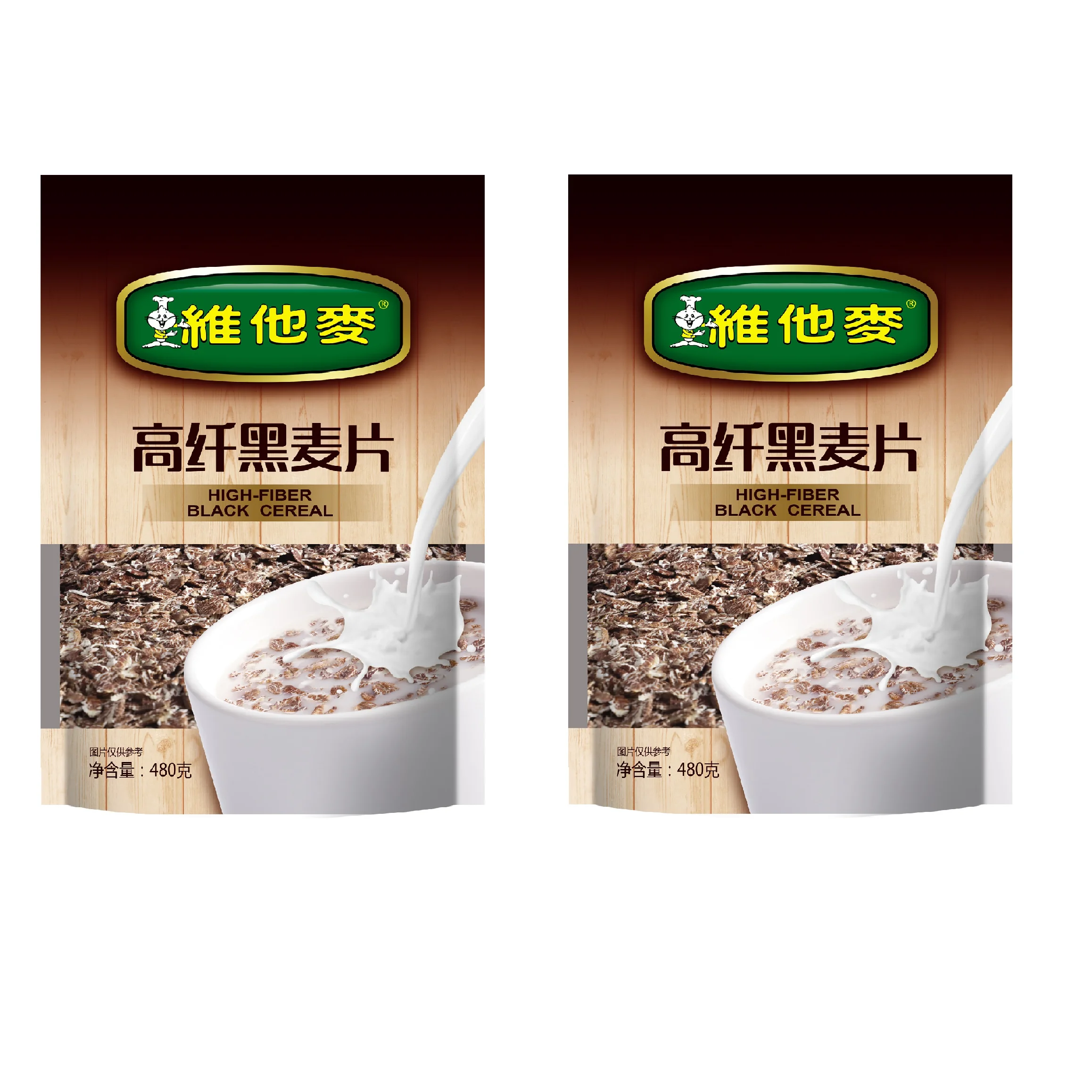 Food & Beverage Low-Sodium Low-Fat Food  Beverage Grain Products Food Breakfast  Vitamax  High-fiber Black Baked Cereal