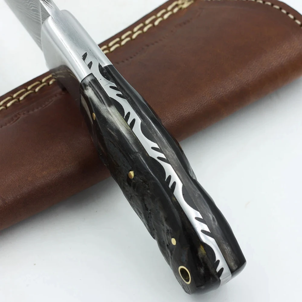 Blade Survival Hunting Knives High Quality Wholesale Damascus Steel for Outdoor Camping Knife