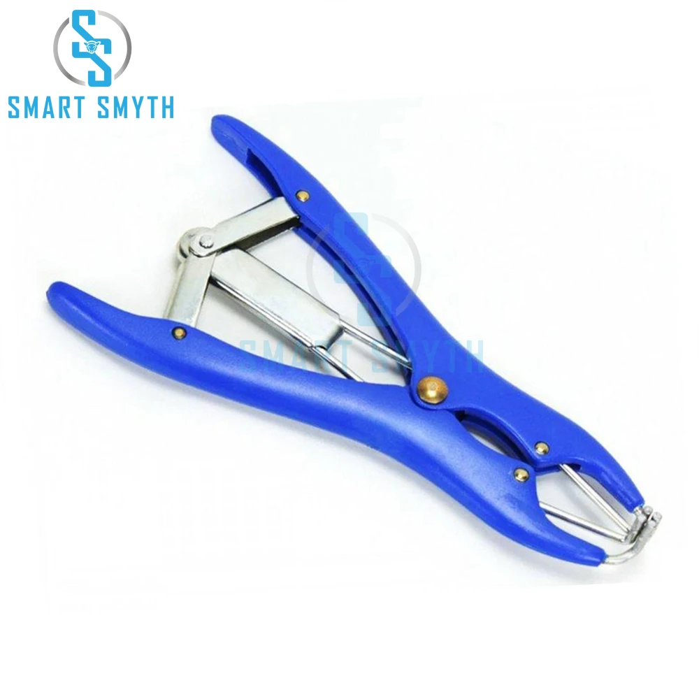 Sheep Tail Docking Clamp Bloodless Castration Pliers Stainless Steel Plastic Forceps