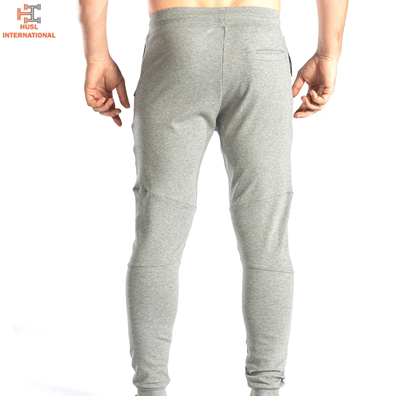 New Solid Color Men Casual Slim Fit Sports Solid Male Gym Cotton Skinny Joggers Sweat Pants