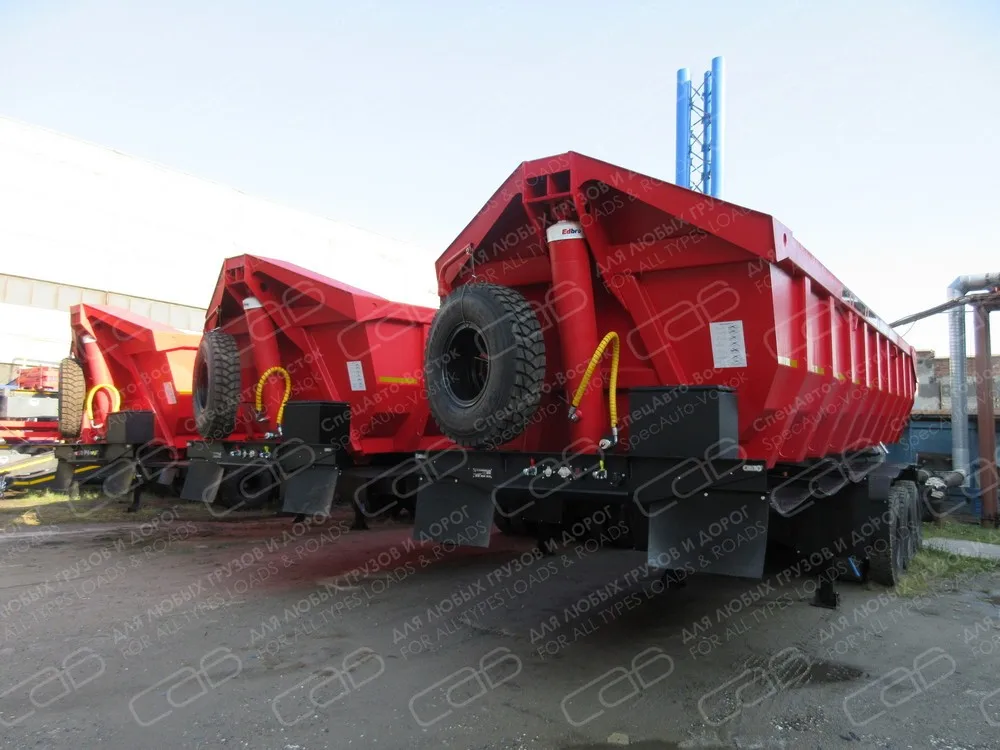 Off road timber Semi Trailer Tipper Dump Truck