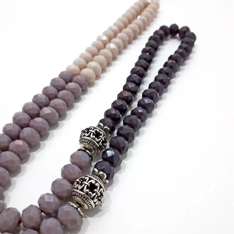 Beautiful praying multi tasbeeh with crystal beads crystal  prayer beads multi color tasbeeh