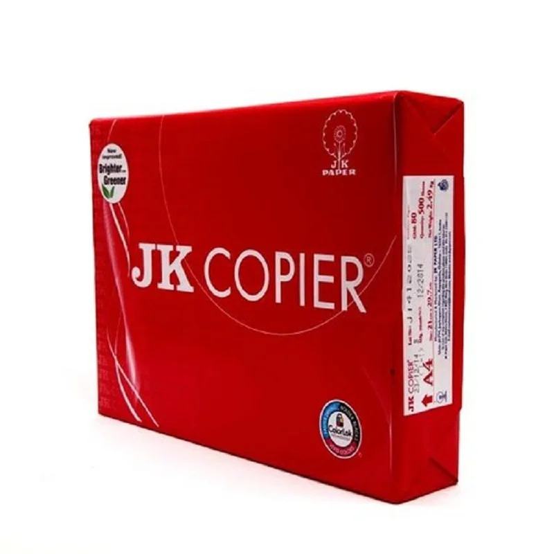 Оптовая продажа супер белая копировальная бумага JK A4 80gsm