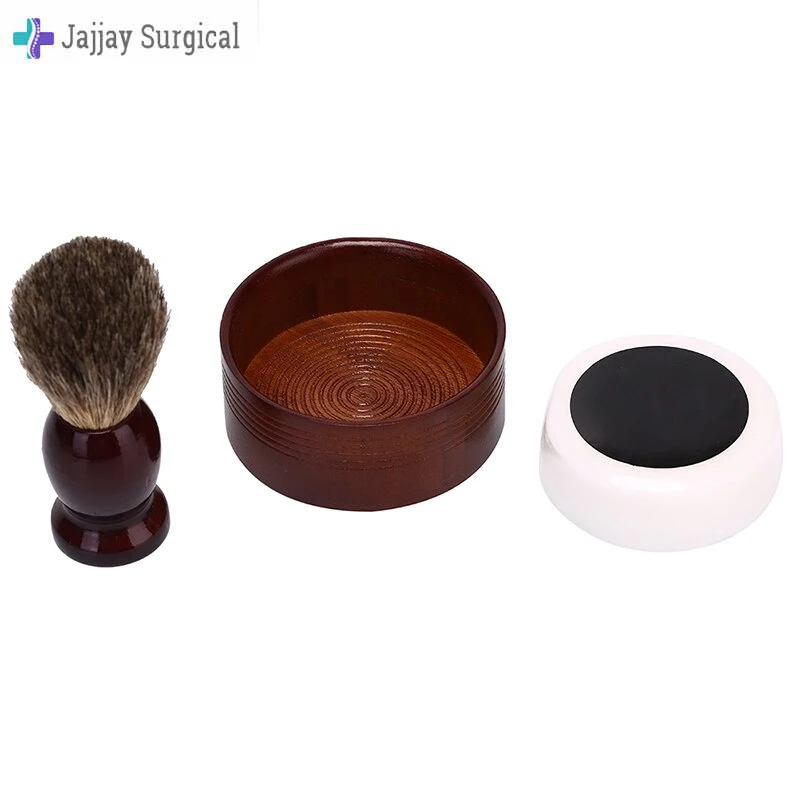 Pure Man Badger Hair Brush 100% Wood Shaving For Razor He Double Straight Edge Classic Safety Razor Safety