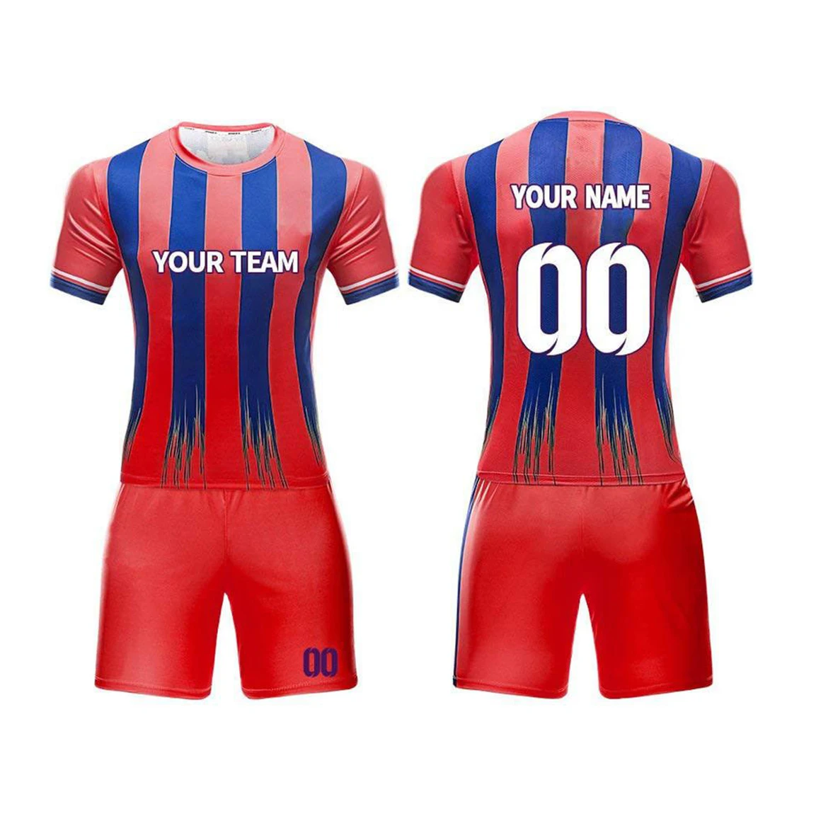 oem custom bulk sublimate purple full plain soccer uniform youth black and yellow color team 4xl breathable soccer jersey shirt