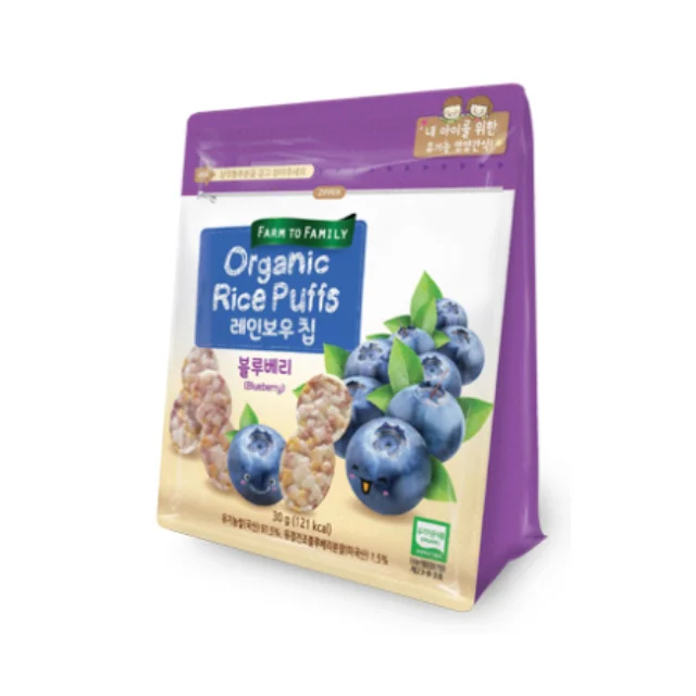 
Korean Rice Chip Organic Food Snacks Blueberry for baby made in Korea 
