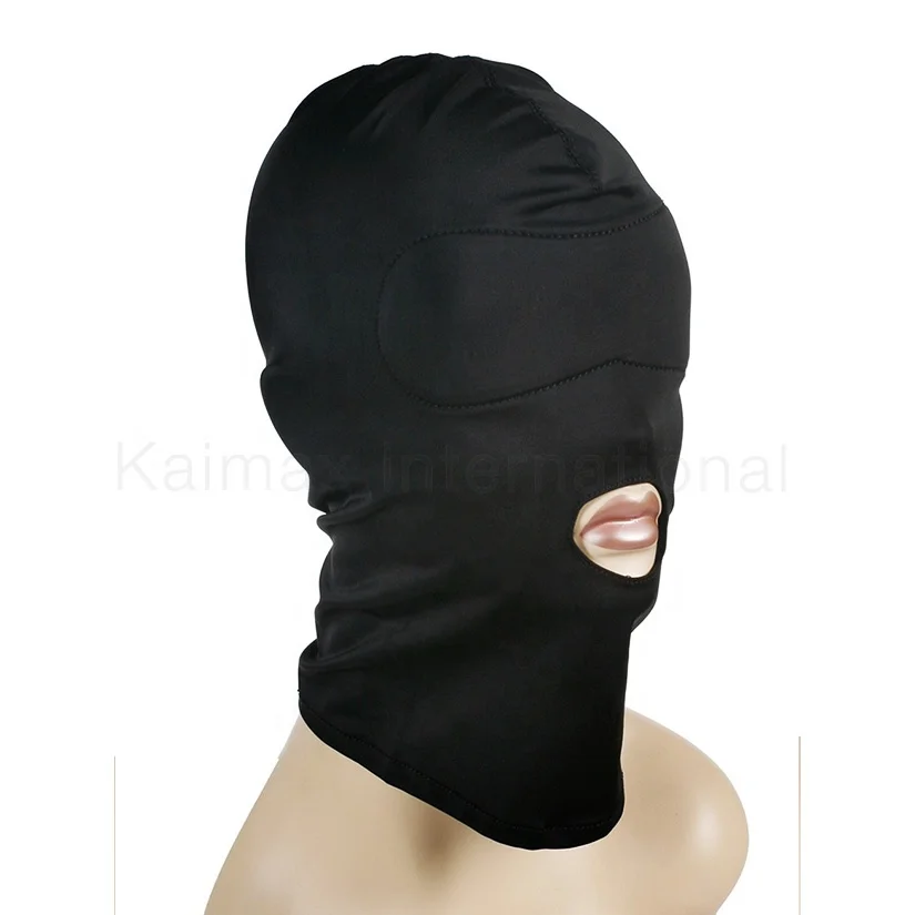
Bondage Hood Mask Stretchy Spandex Full Head Hood Mask 