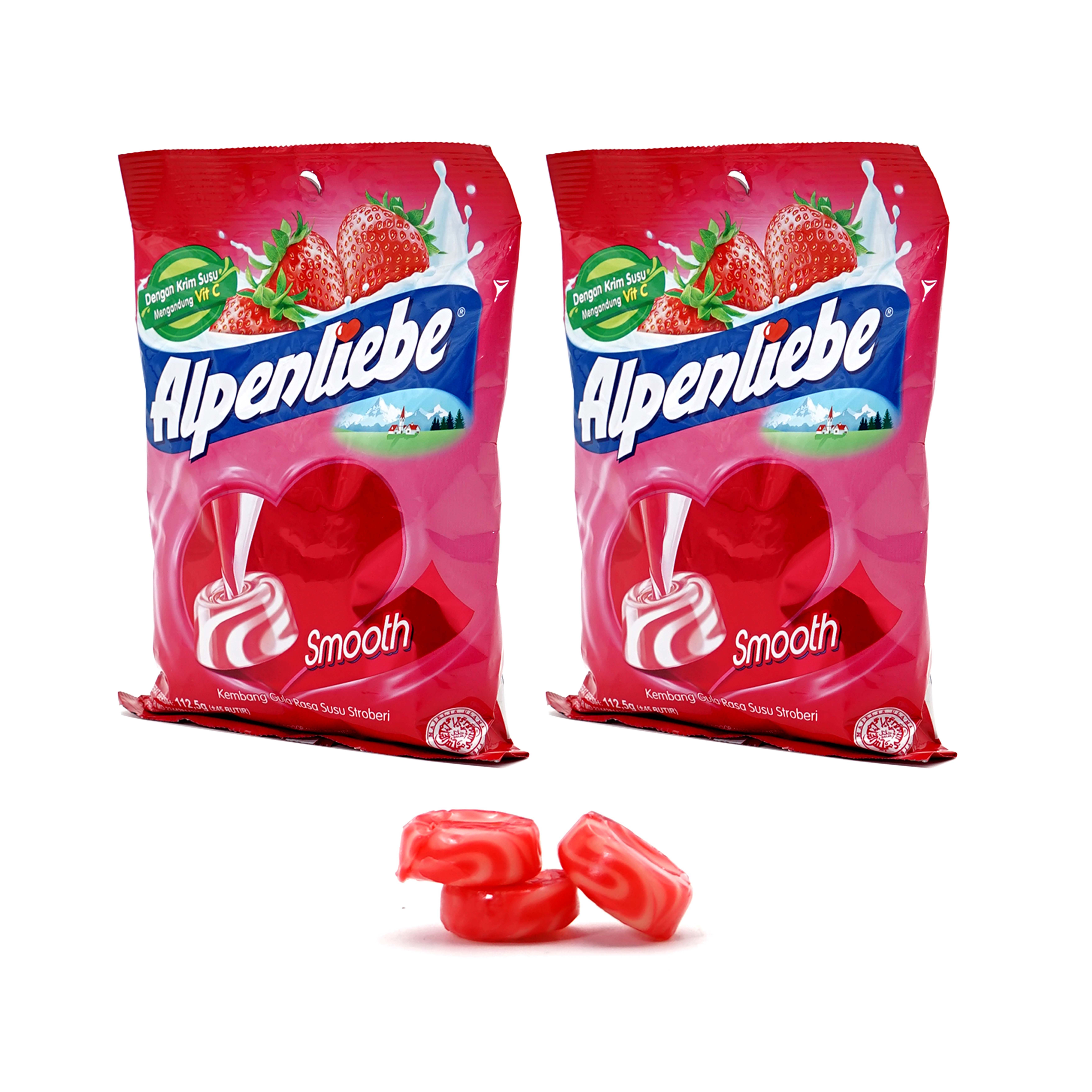 Wholesale Alpen liebe Strawberry Candy With Caramel  with Healthy Milk