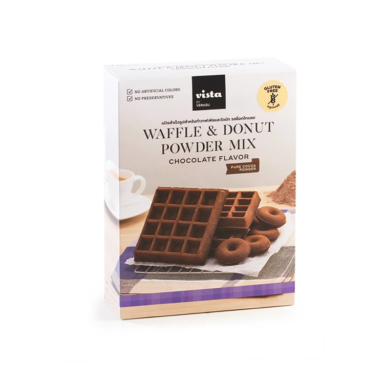 
Vista Cafe Manufacturer Rice Flour Gluten Free Chocolate Flavor Waffle and Donut Powder Mix 