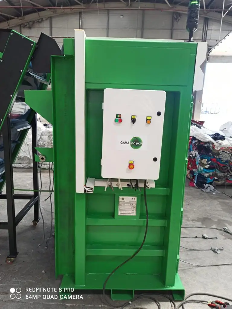 Текстильная переработка пресс шт рециркуляции новый дизайн Бэйл