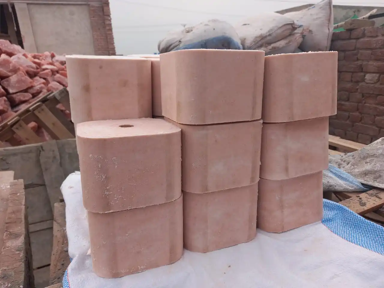 100% натуральные кубики соли из Пакистана