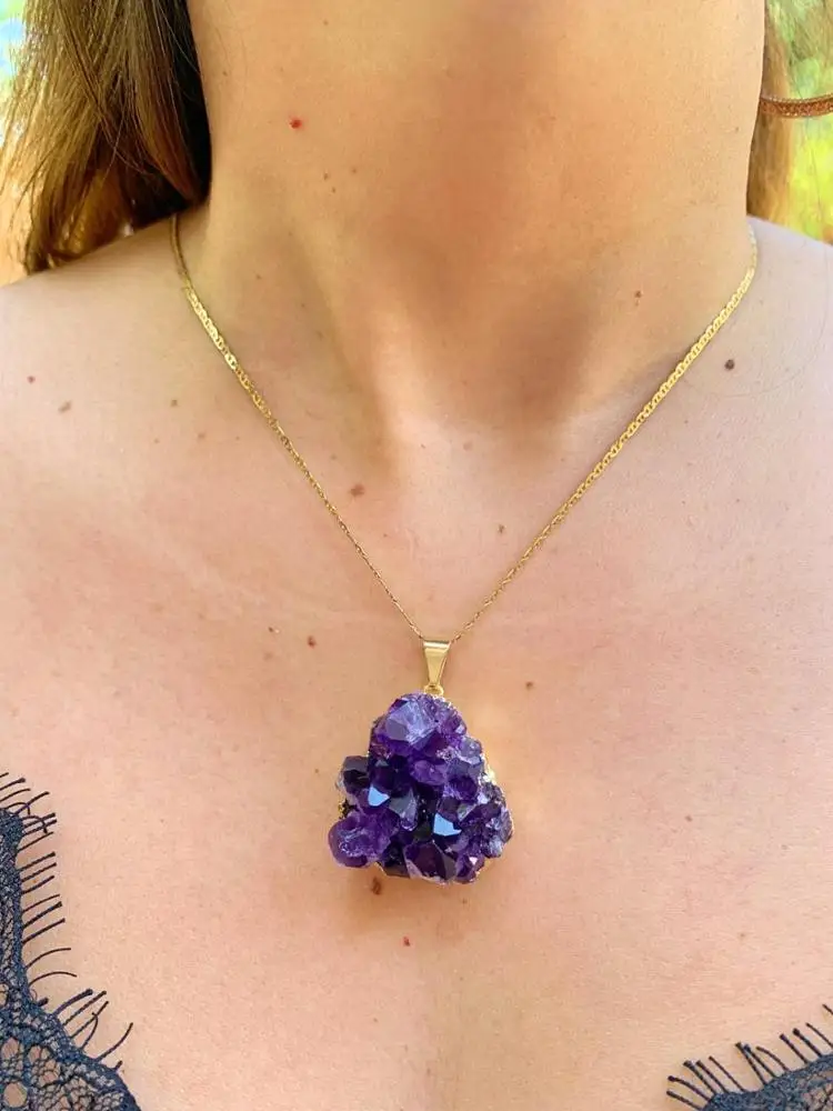 Romantic Amethyst Stone Pendants