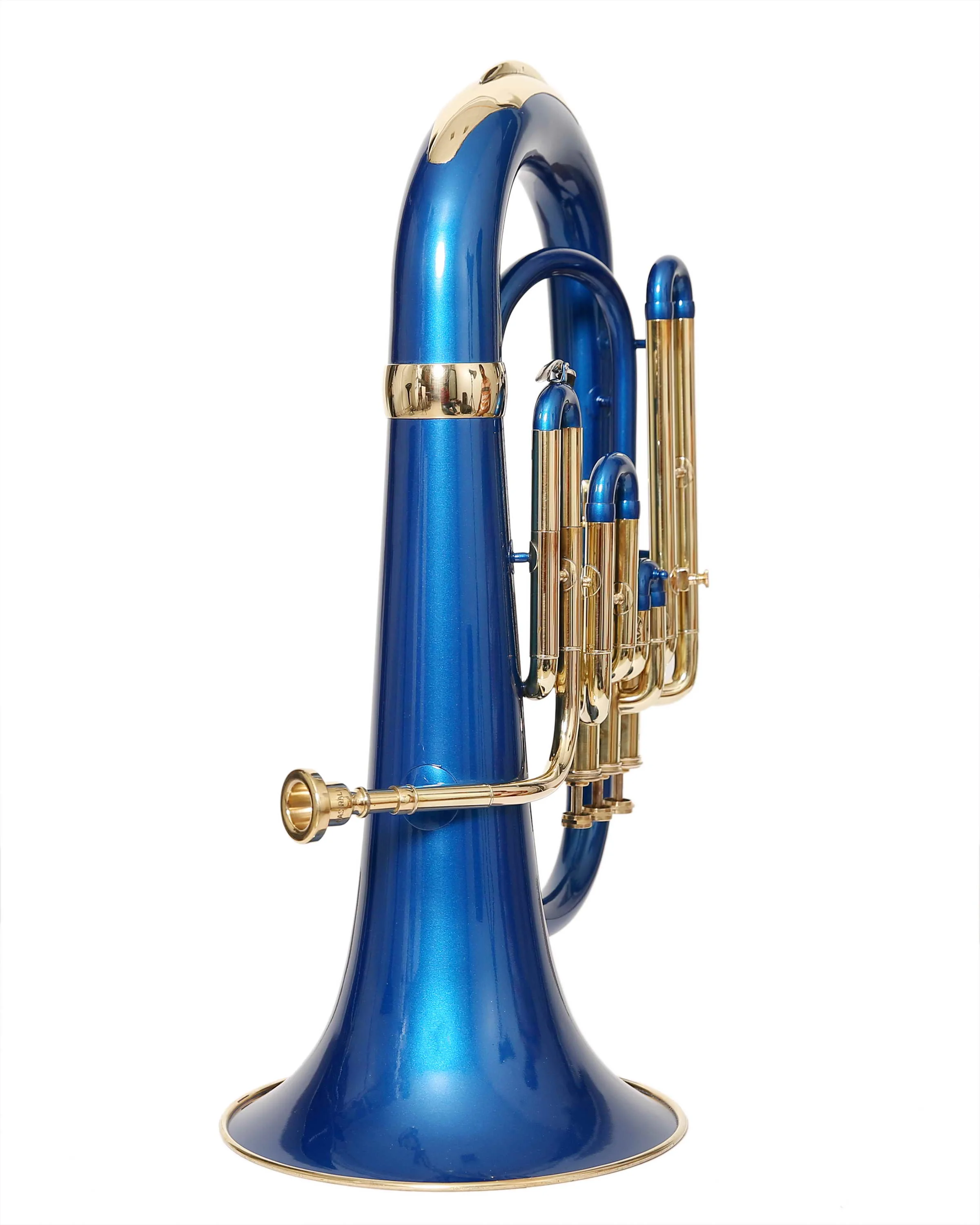 NASIR ALI NEW PROFESSIONAL BEAUTIFUL BLUE BRASS 3 VALVE  EUPHONIUM BB PITCH PREMIUM QUALITY WITH INCLUDE HARDCASE AND MOUTHPIECE