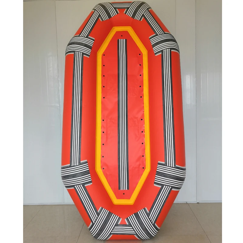 Heavy duty double floor river boat white water rafting 8 persons inflatable raft drifting boat