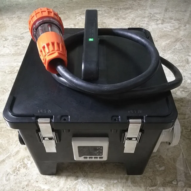 waterproof 32A 3 phase industrial power distribution socket box