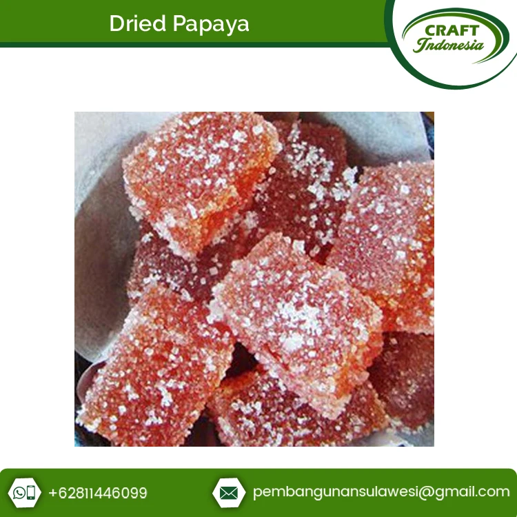 Lowest Price Highest Quality Sweet and Dried Frozen Dried Papaya Dices for Universal Buyers