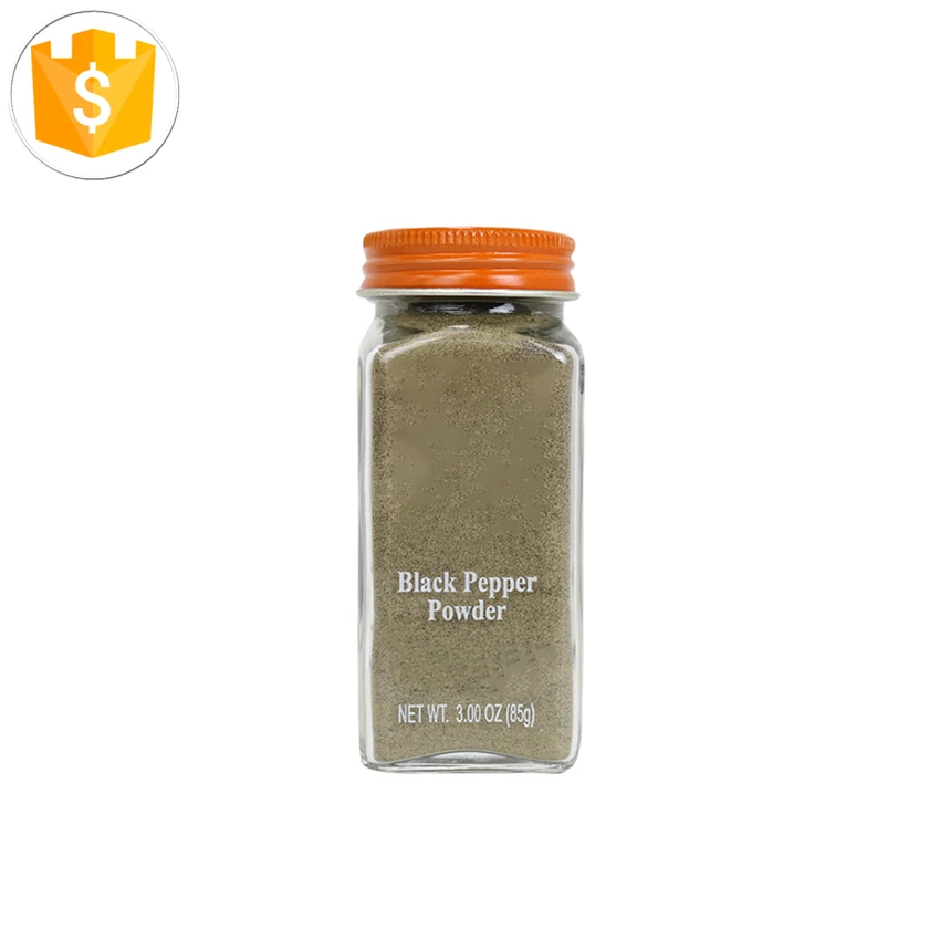 poivre noir  pimienta negra schwarzer Pfeffer zwarte pepper 85g OEM wholesale raw ground powder black pepper