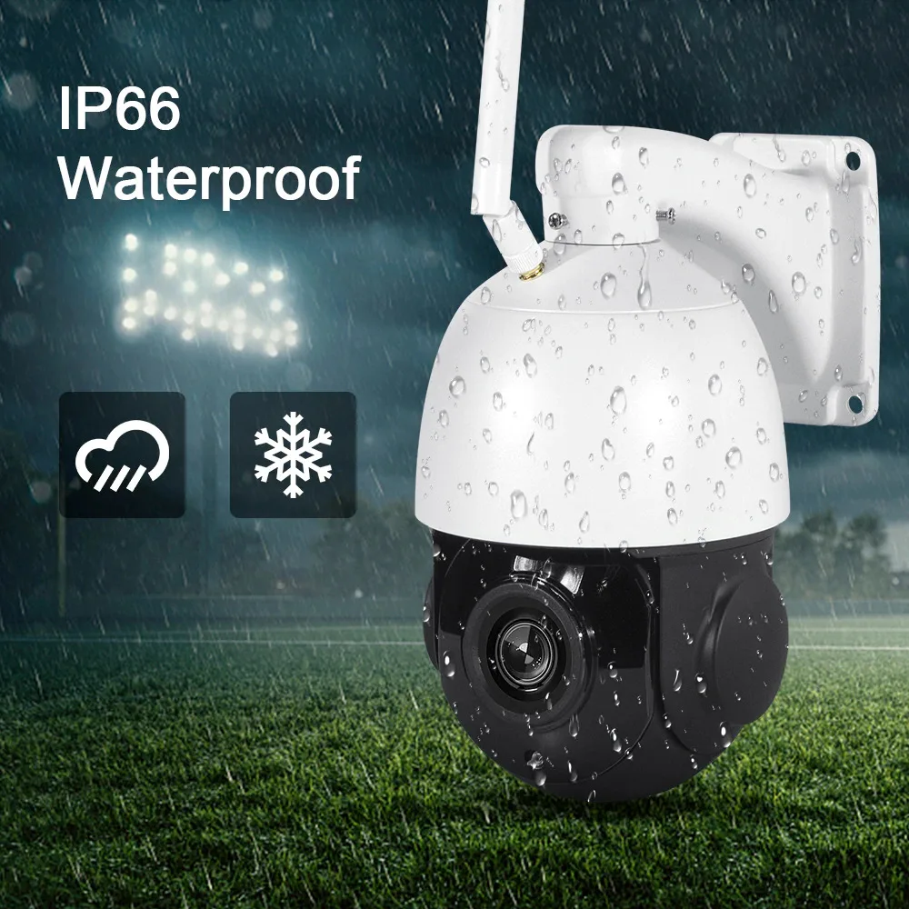 H.265 8MP 30x Optical Zoom Human Auto Tracking POE Wifi Speed Dome Network IP PTZ Camera RTSP Security Video Surveillance Camhi