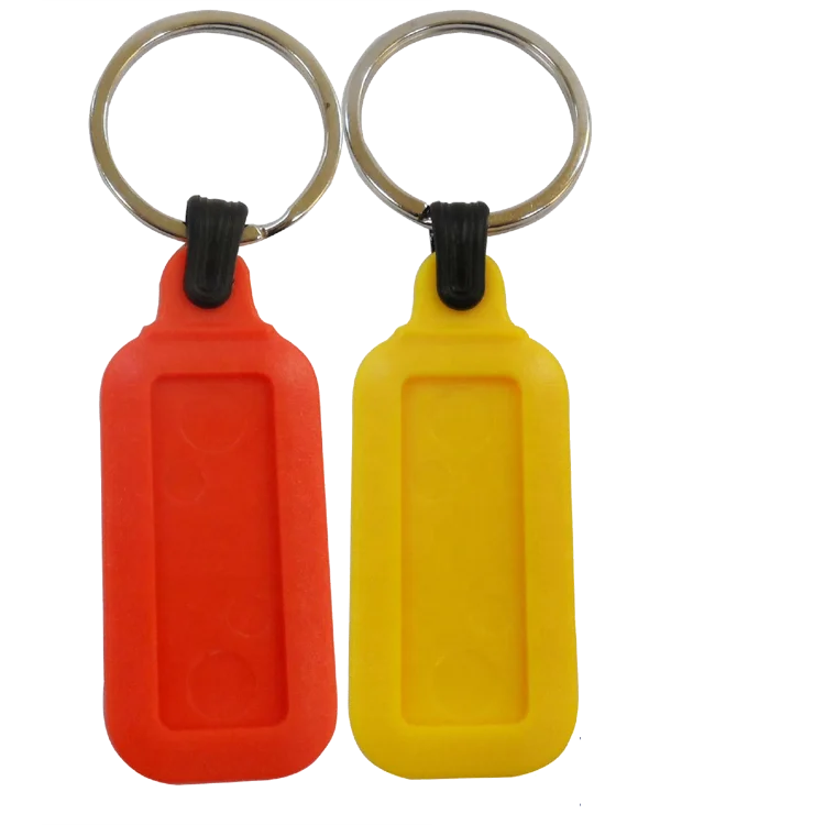 
Rectangular plastic Epoxy key holder key tag key fob 