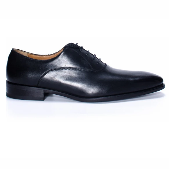 
casual dress shoes rubber outsole office genuine pure I leather formal shoes men 