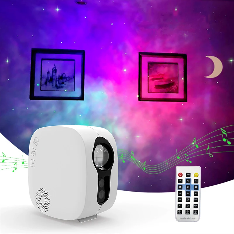 Hot Selling starry night light projector led laser moon star projection Lamp night lights proyector de estrellas