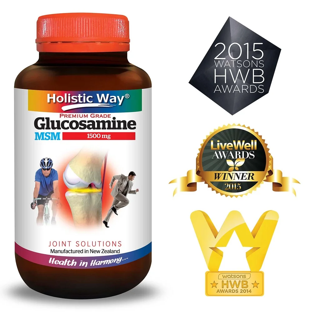 Лидер продаж Премиум класс комплексный способ глюкозамина 1500 мг и MSM (90 капсул) сделано в Новой Зеландии