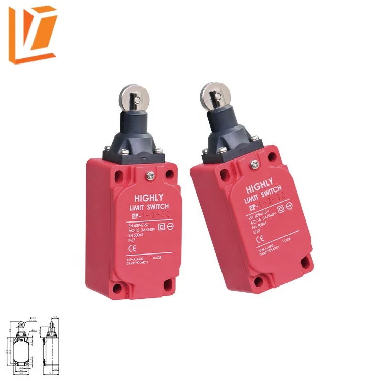EP-2-3-32 Roller plunger type elevator nc limit switches