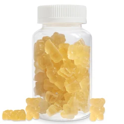 All Natural Vegan Organic Yellow Sea Moss Gummies with Bladderwrack and Burdock White Label Gummies Candy