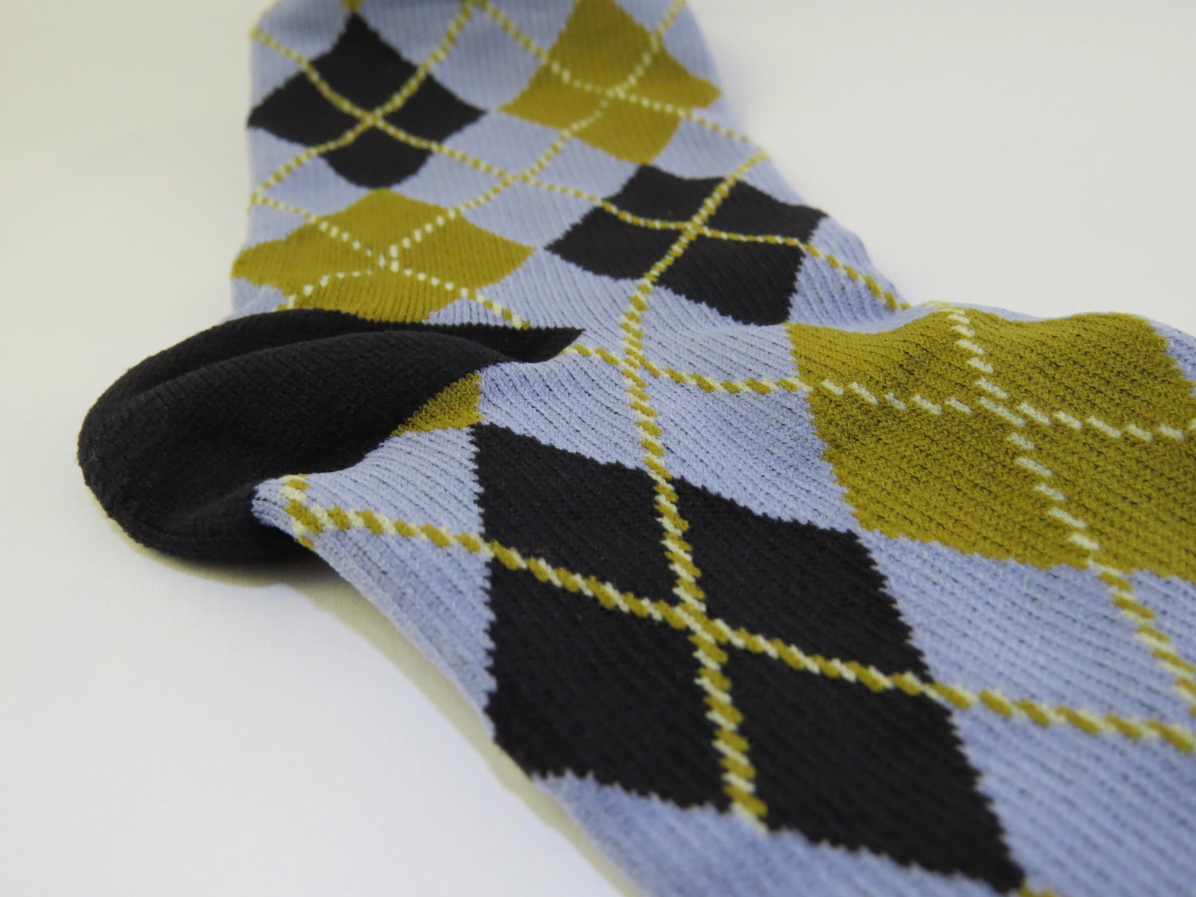 MBJ plaid compression cycling socks navy blue for men